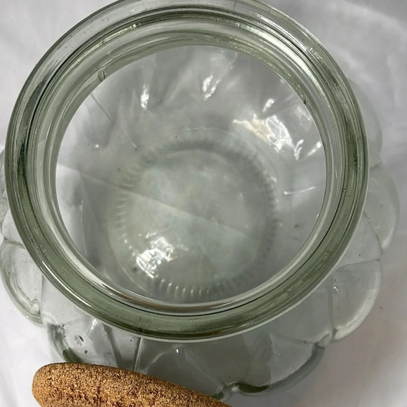 VINTAGE Italglass Cork Top Apothecary Canister Large Capacity - Picture 4 of 9